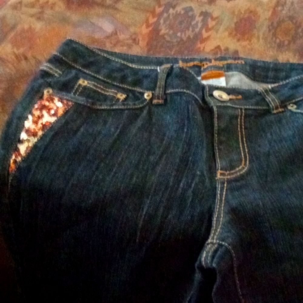 Boot cut denim jeans women's brand boom boom jeans size 13